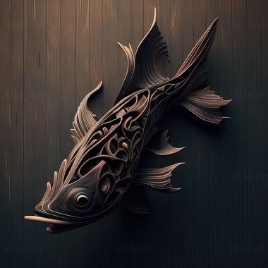 3D модель Чорна риба-ніж (STL)